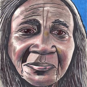 Home decor Art PRINT on paper " Decade alone "